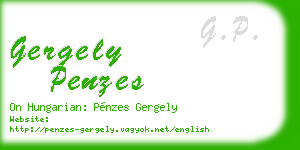 gergely penzes business card